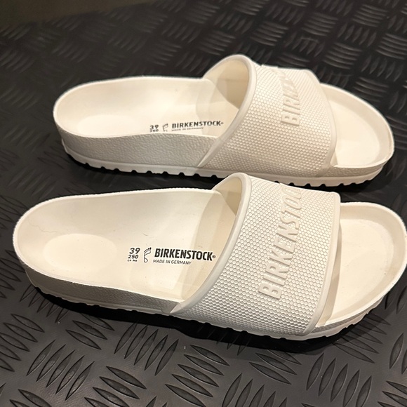 Birkenstock White Slide Sandals - Picture 3 of 5